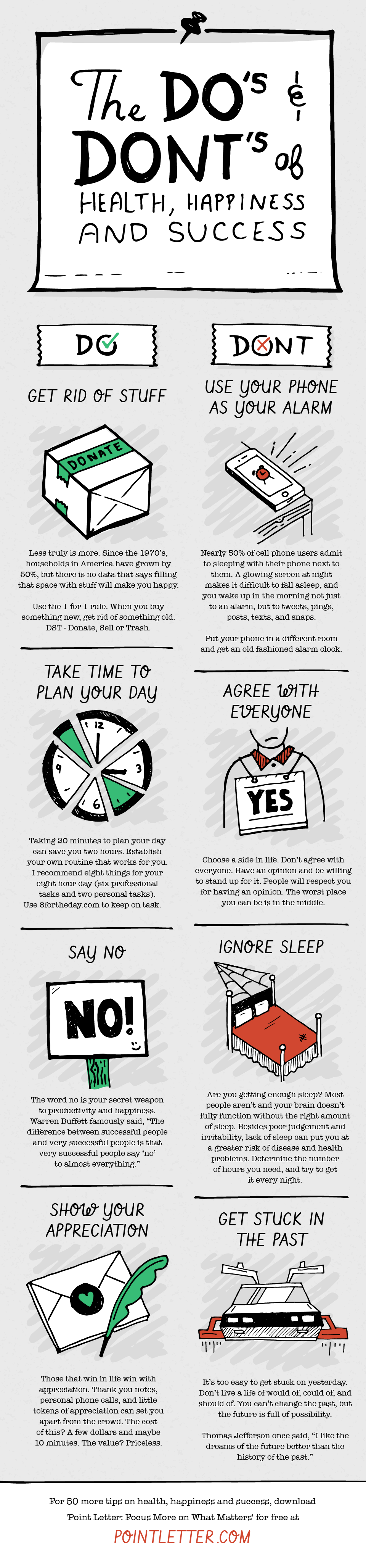 8 Do’s and Don’ts of Health, Happiness and Success (Infographic)
