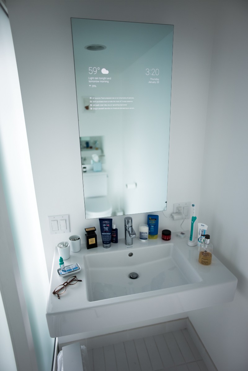 Google Now On My Bathroom Mirror? Yes Please!
