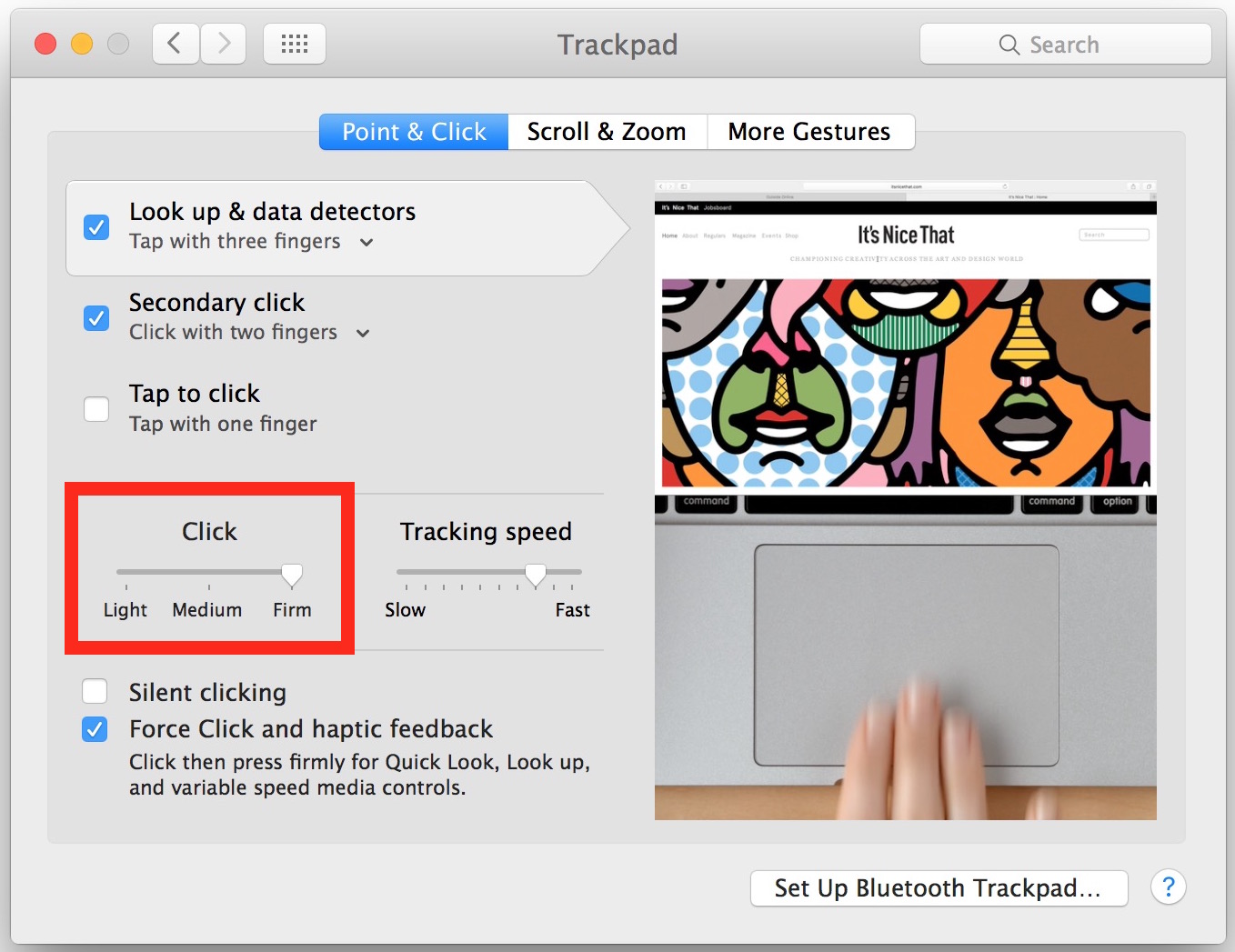 How to Adjust Force Click Touch Pressure on Mac Trackpads