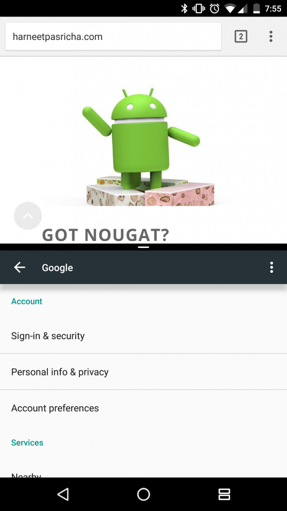 Android 7.0 Nougat: Split Screen
