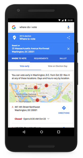 Get polling place and ballot information quickly and easily