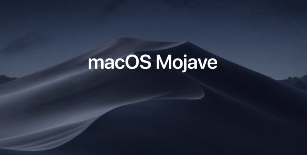 MacOS Mojave Announced