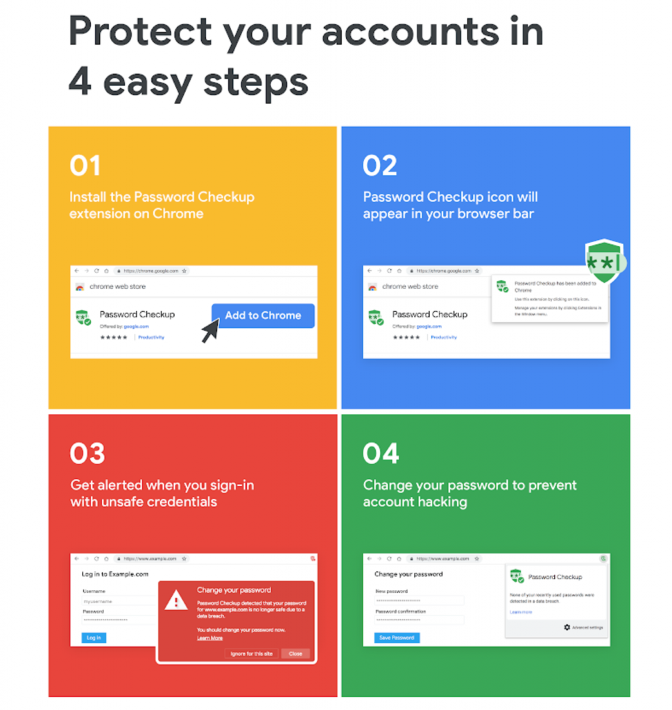 Google rolls out Password Checkup and Cross Account Protection
