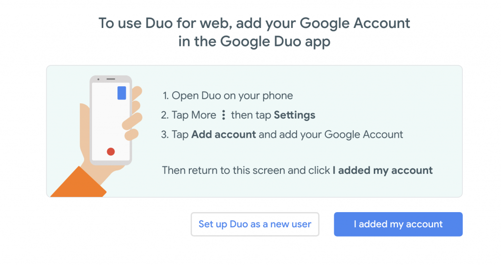 Google Duo is now on the web