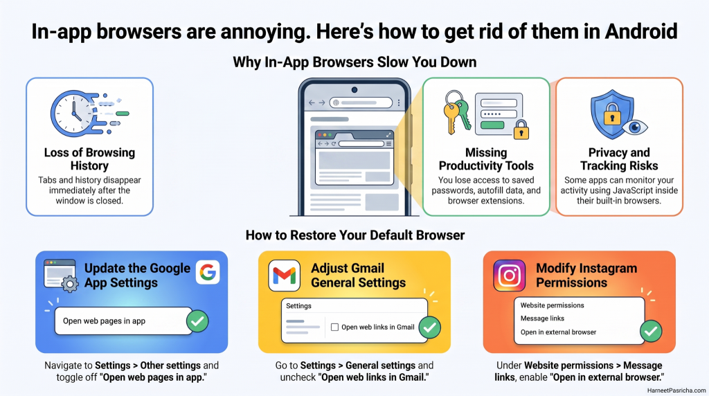In-app browsers are annoying. Here's how to get rid of them in Android